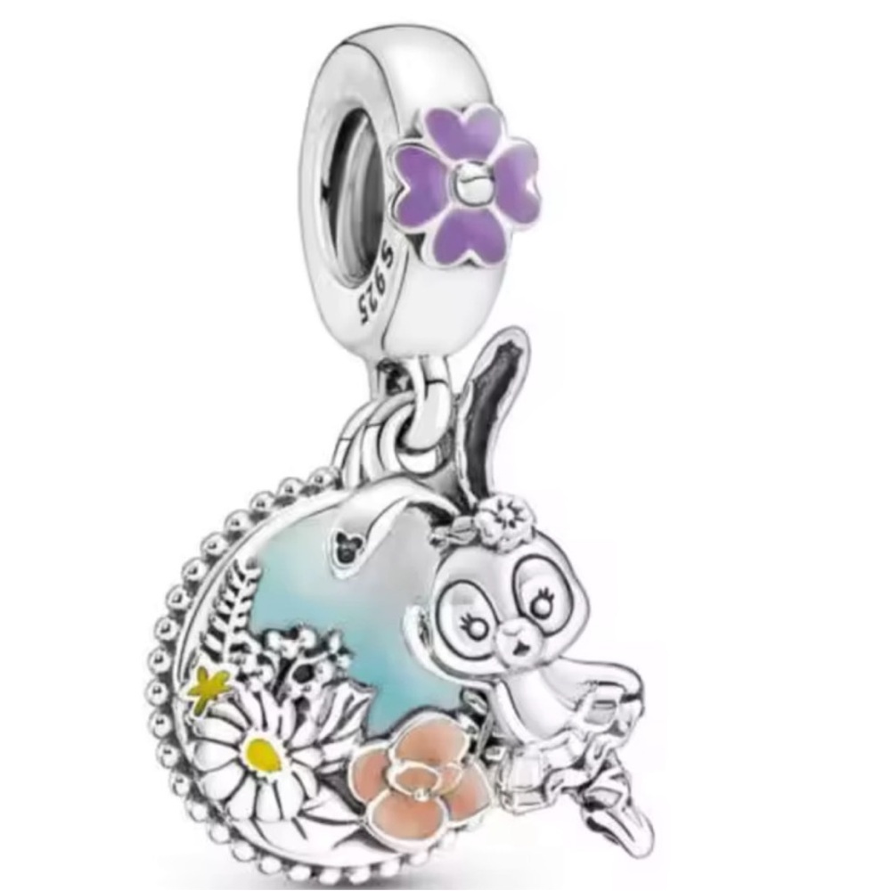 NWOT Disney Disneyland StellaLou friend of Duffy Dangle Charm Silver 925
